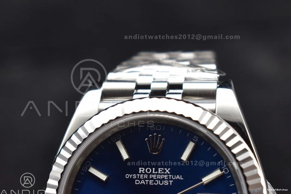 904L on 41 SS 1:1 GoAnywhere 126334 DateJust Best Dial Jubilee VS Edition Blue Bracelet 618 VSF 1024